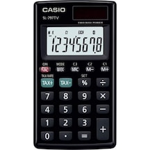 Casio SL-797TV-BK Cep Tipi 8 Hane Hesap Makinesi