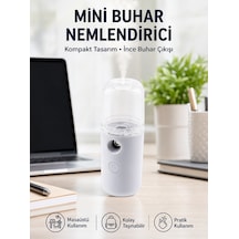Mini Şarjlı Buhar Nemlendirici Taşınabilir, Enerji Tasarruflu, Kablosuz Kullanım Yeni Nesil - Lisinya