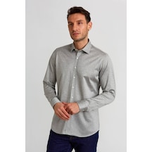 Bisse Platınıum Regular Fit Gömlek Gri Pltg023 D55 Gri