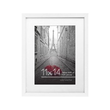 Lexroo - 28cm X 36cm White Wood Picture Frame With Glass Front