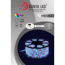 Hs.1452-Rgb50 220V 60 Ledli Rgb Hortum Led 50Metre+Aparat Hediye