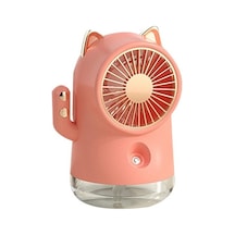 Unimarket Usb Kişisel Soğutucu Masa Fanı - Ev, Ofis, Kamp İçin Pembe
