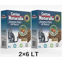 Cattus Naturalia Ceviz Kabuğundan Yapılmış Doğal Aktif Karbonlu %100 Organik Kedi Kumu 2 x 6 L
