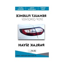 Kaplama Sticker İle Parlak Siyah Stop Çerçevesi Abanoz
