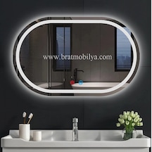 Brat 50x90 Kapsül Kesim Dokunmatik Led Ayna Şeffaf