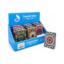 5 Adet Taşlı El Aynası Dikdörtgen İnce Tasarım, Cep Ve El Kullanımı İçin, Cep Aynası Compact Mirror Pocket Mirror Genel