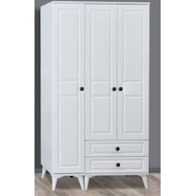 Üç Kapılı Dolap Beyaz