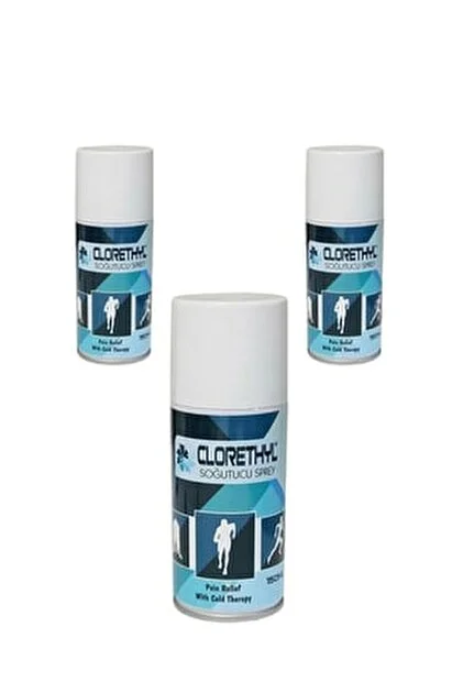Clorethyl Soğutucu Sprey 150ml 3 Adet Anestezik Ve Lazer Epilasyon Için