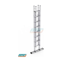 2,5*4=10+2=12 MT 80X25 ÇİFT SÜRGÜLÜ MERDİVEN