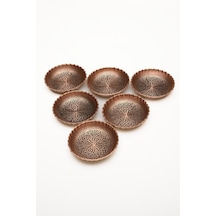 Dmt Copper Home Gaziantep Bakır Çerezlik Seti Kuruyemiş 6 'Lı Set(10Cm X 3Cm)