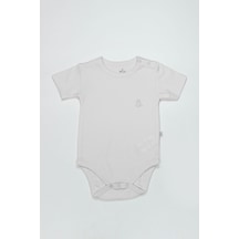 Bistyle Organik Natural Basic Style Yarım Kol Body Bs17103 Beyaz