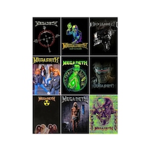Metal Müzik Grupları - Mega Deth Çoklu Sticker Seti