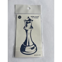 Kale Satranç 11x8 Cm Yarı Kalıcı Geçici Dövme Yapıştırma Dövme