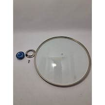 Cam Kapak 32 Cm Ve Parliement Mavi Kulp