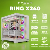 Xaser Ring X240 R-5 7500f 32 GB   1 TB M.2 Nvme  SSD 16 GB RX9070 Free Dos Masaüstü Oyuncu Bilgisayarı