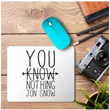 You Know Nothing Jon Snow Baskılı Mousepad Mouse Pad