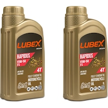 Lubex Rapidus Fs 15W-50 1 L 4 Zamanlı Motosiklet Yağı (2 Adet)