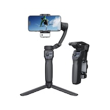 Go Des Gd-f11 3 Eksenli El Tipi Yüz Tanıma Takipli Led Işıklandırma Aparatlı Gimbal Stabilizatör