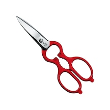 Tr Kitchen Shears Çok Amaçlı Makas, Paslanmaz Çelik, Kırmızı