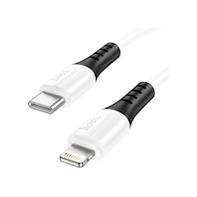 Hoco X82 20 W Type-C To Lightning Hızlı Şarj Data Kablosu Beyaz