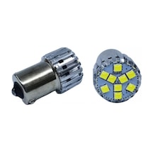 P21w 2'li Set 1156 Dekoratif Led Ampul Tek Duy Beyaz 12v 4w Canbus / Laam951