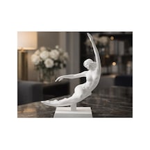 Ay Kızı Figürü- Soyut Modern Kadın Sanatı 15cm