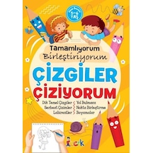 Tamamlıyorum Birleştiriyorum - Çizgiler Çiziyorum- Bıcırık Yayınları