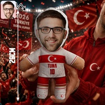 Bk Gift Kişiye Özel Türkiye Taraftar Temalı 2026 Dünya Kupası Tasarımlı Bebek Yastık -2, Tek Yürek Milli Takım Ruhu Çok Renkli
