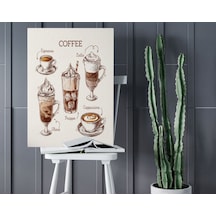Bk Home Coffee Tasarımlı Kanvas Tablo 50x70cm-25