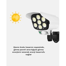 Zengemtx Solar Bahçe Aydınlatması Su Geçirmez Ip66 Pır Sensörlü Uzun Çalışma Süreli