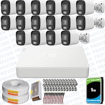 Provzen Unv Full Hd 16 Kamera Renkli Gece Görüş Mikrofonlu Olay Anında Bildirim