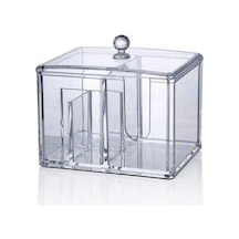 Pazly Mini Bölme Makyaj Kutusu, Makyaj Araçları Depolama, Kolay Taşıma, Alan Tasarrufu Çok Renkli