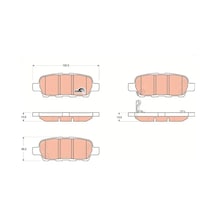 Nissan X-trail T30 Arka Fren Balatasi 2002-2007 Trw Gdb3294