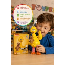 Susam Sokağı Minik Kuş Blokees Sesame Street Blokees Big Bird Figür Model Kit 14 Cm