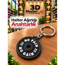 Halter Ağırlığı Figür Anahtarlık
