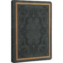 1178 Vıntage Old Book Siyah 14x20cm 160yp. Çizgili Defter Füme
