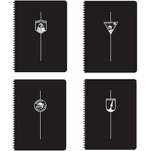 Keskin 321341 16,5x22,5 80 Yp. Çizgili Pp Kapak Spiralli Uzay Defter
