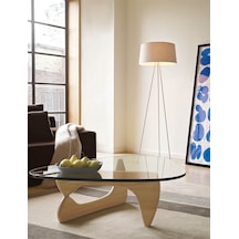 VitrA, Yeni Nesil Modern Elips Geometrik Orta Cam Sehpa, Natural