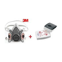 3M Yarım Yüz Maskesi 6200 Modeli + 3M 6035 Ffp3 Filtre Dahil Komb