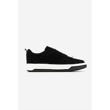 Valmenti Erkek Hakiki Deri Siyah Süet Sneakers & Spor Ayakkabı 1212 2507 Erk Ayk Y26 Sıyah Suet