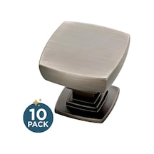 Franklin Pirinç Saten Nikel Webber Mutfak Hardware Dolap Tokmak, Gümüş, P29542k-904-b