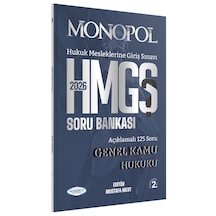 Hmgs Genel Kamu Hukuku Soru Bankası 2. Baskı Şubat 2026