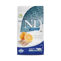 N&d Kuru Kedi Maması, Ringa Balığı Ve Portakallı, Yetişkin, 1.5 Kg Sku: Zeus8690010252654