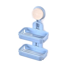 Lebıhmurah Bf1350 Çift Katlı Sabunluk Vantuz Sabunluk, Duş, Banyo, Küvet Ve Evye İçin Güçlü Süngerlik, Matkapsız, Çıkarılabilir Beyaz