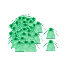 Suntek 100x Bahçe İpli Ağ Örgü Çanta Meyve 13cmx18cm-yeşil