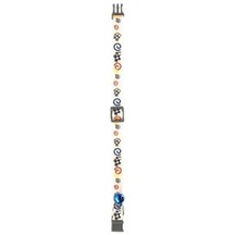 Flamingo Fare Desenli Kedi Boyun Tasması Beyaz 30 CM