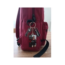 Owl Bag Resident Evil Claire Redfield Desenli Acrylic Anahtarlık Çanta Süsü Çok Renkli