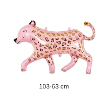 Pembe Panter Folyo Balon 103 63 Cm Safari Ve Hayvan Temalı Parti Süsü