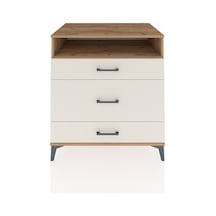 Kronos Şifonyer Tek Raflı 3 Çekmeceli 88x59x96 Çam-aytaşı Çam