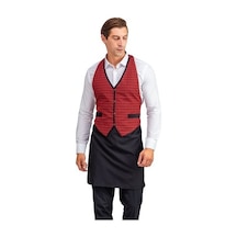 Kırmızı Kareli - Askılı Aşçı Ve Mutfak Önlüğü-Standart-Tek Parça